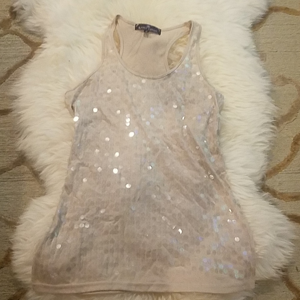Sequin tank top